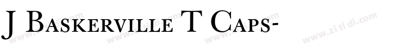 J Baskerville T Caps字体转换